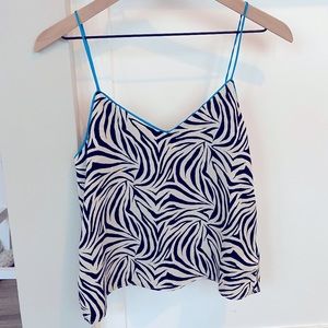 TopShop Camisole Zebra Print